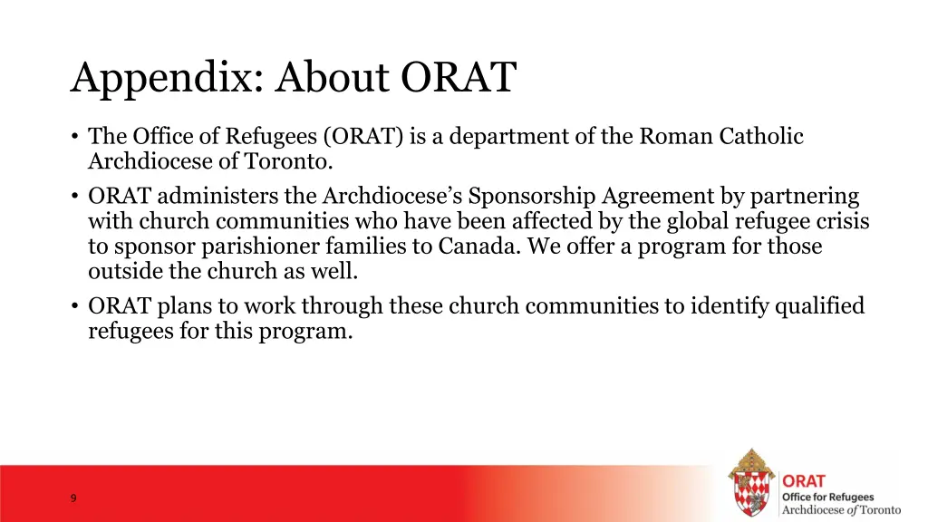 appendix about orat