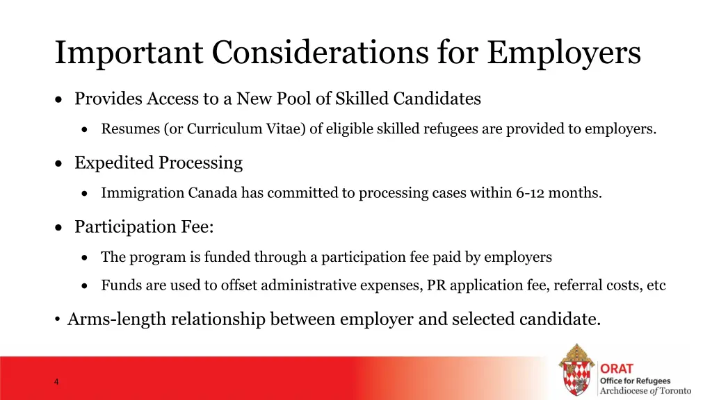 important considerations for employers