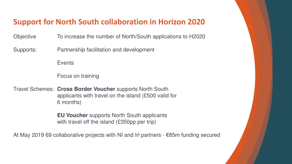 header support for north south collaboration