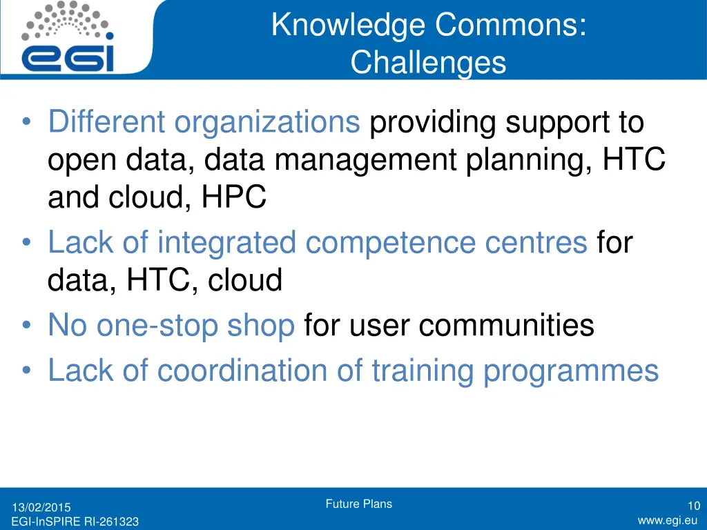 knowledge commons challenges