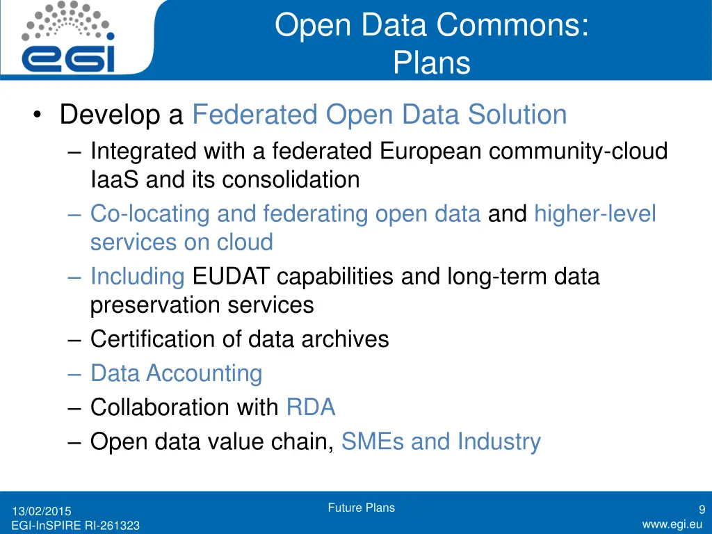 open data commons plans