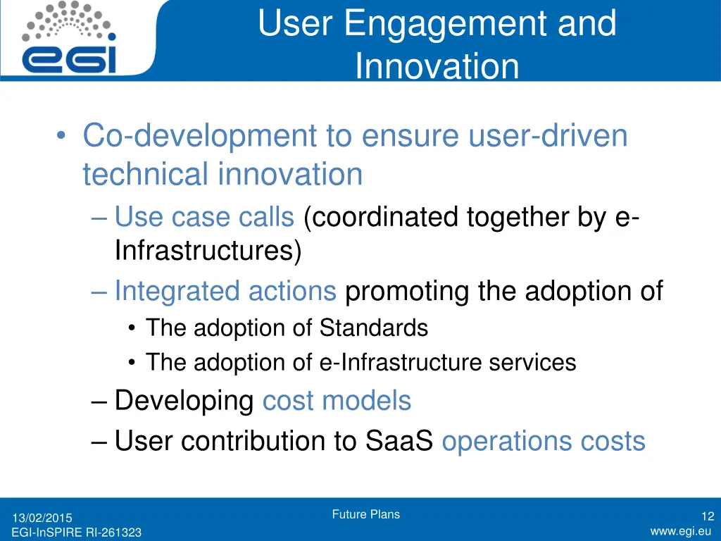 user engagement and innovation