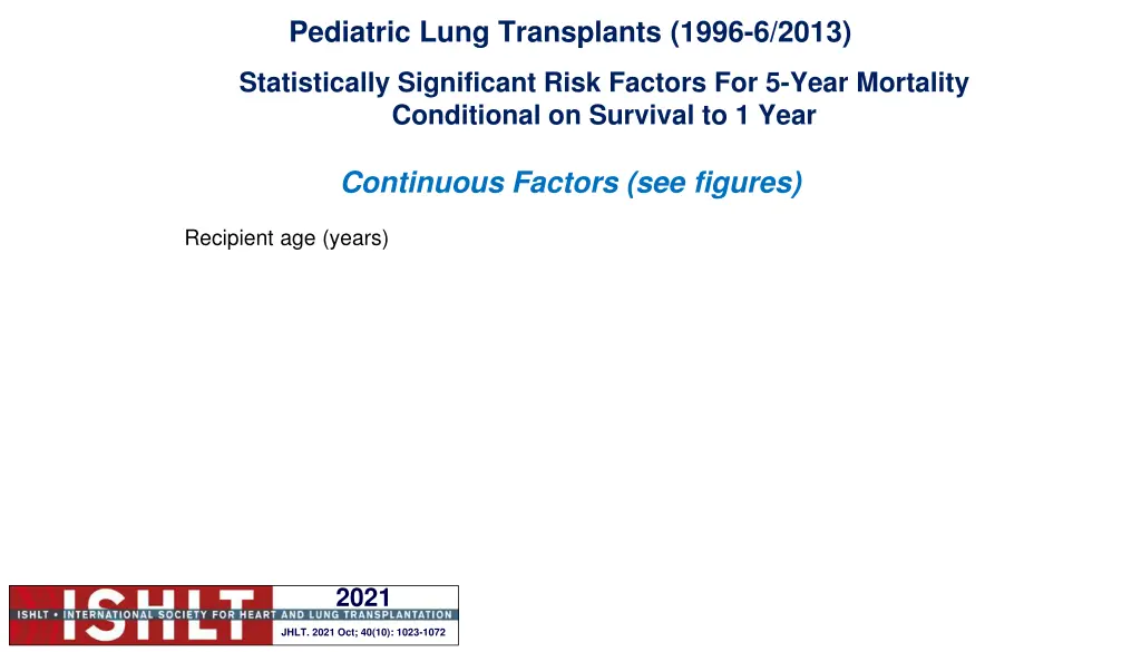 pediatric lung transplants 1996 6 2013 1