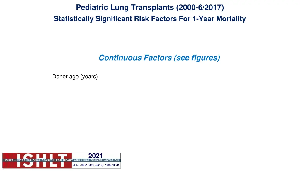 pediatric lung transplants 2000 6 2017 1