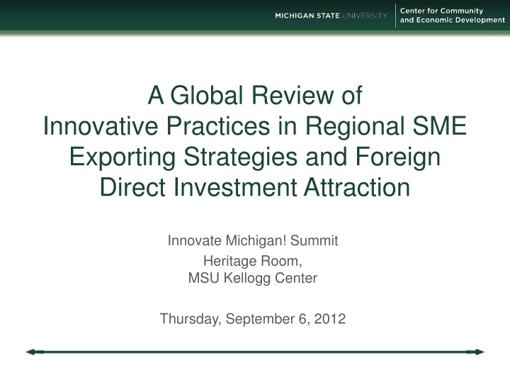 a global review of innovative practices