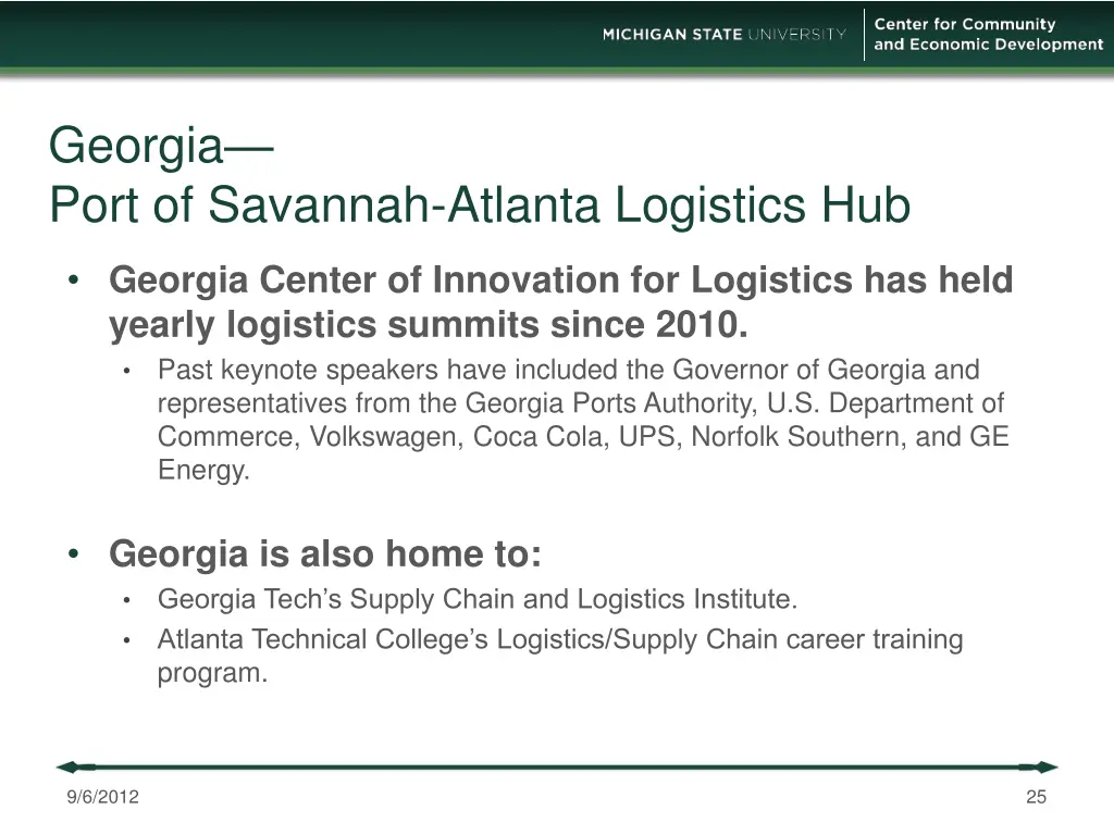 georgia port of savannah atlanta logistics hub