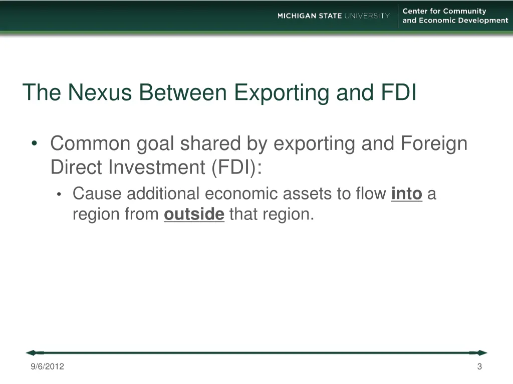 the nexus between exporting and fdi