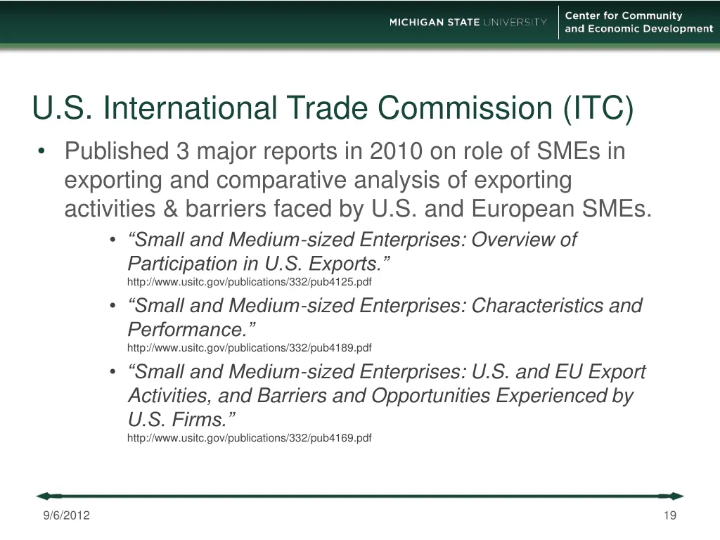 u s international trade commission itc published