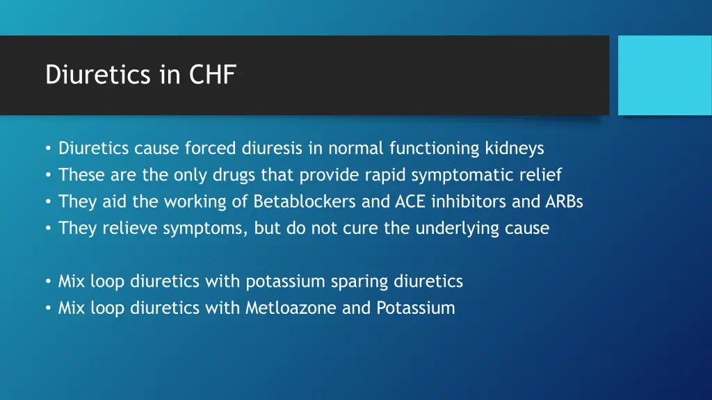 diuretics in chf