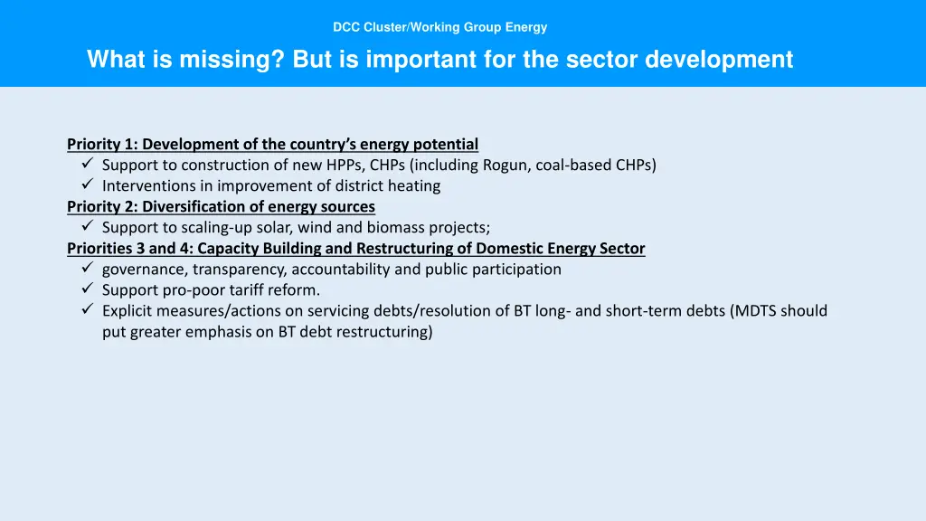 dcc cluster working group energy 1