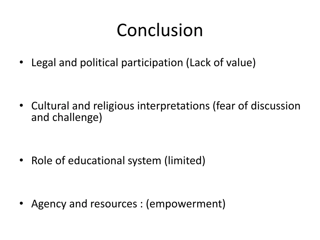 conclusion 1