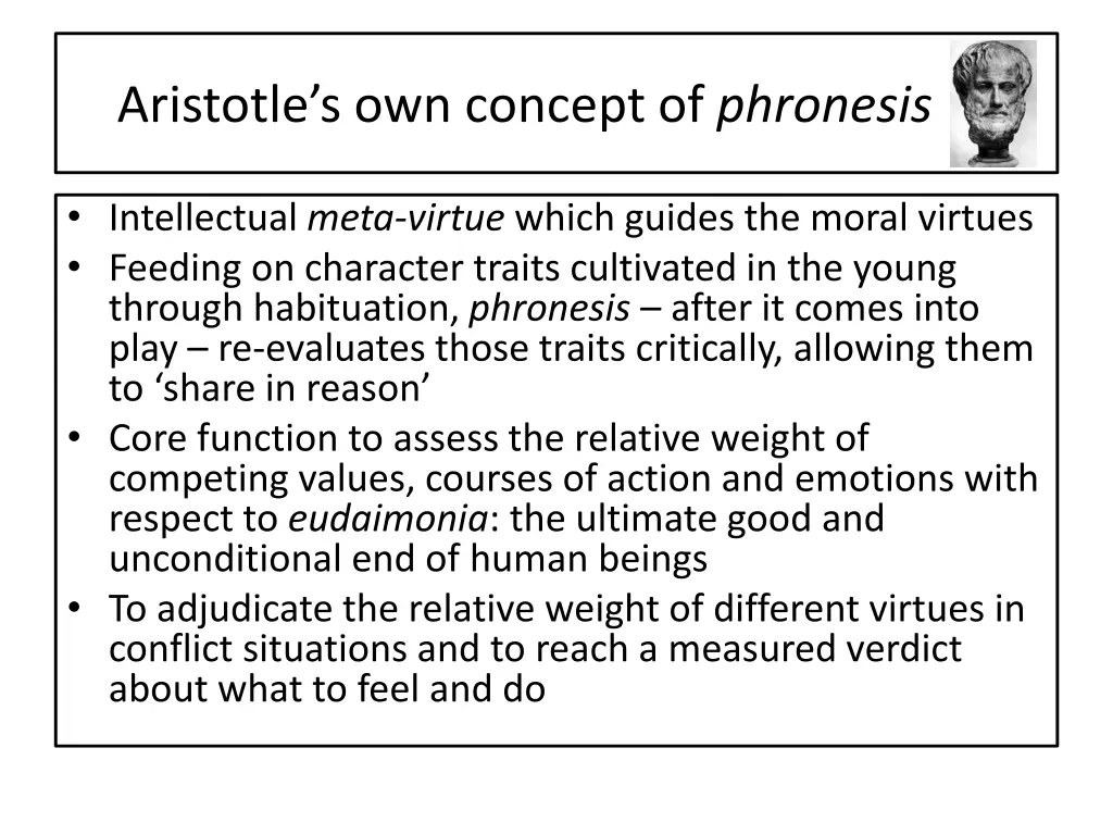 aristotle s own concept of phronesis