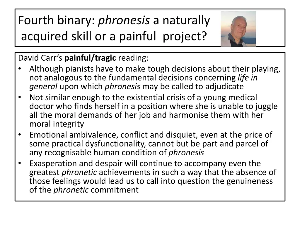 fourth binary phronesis a naturally acquired 1