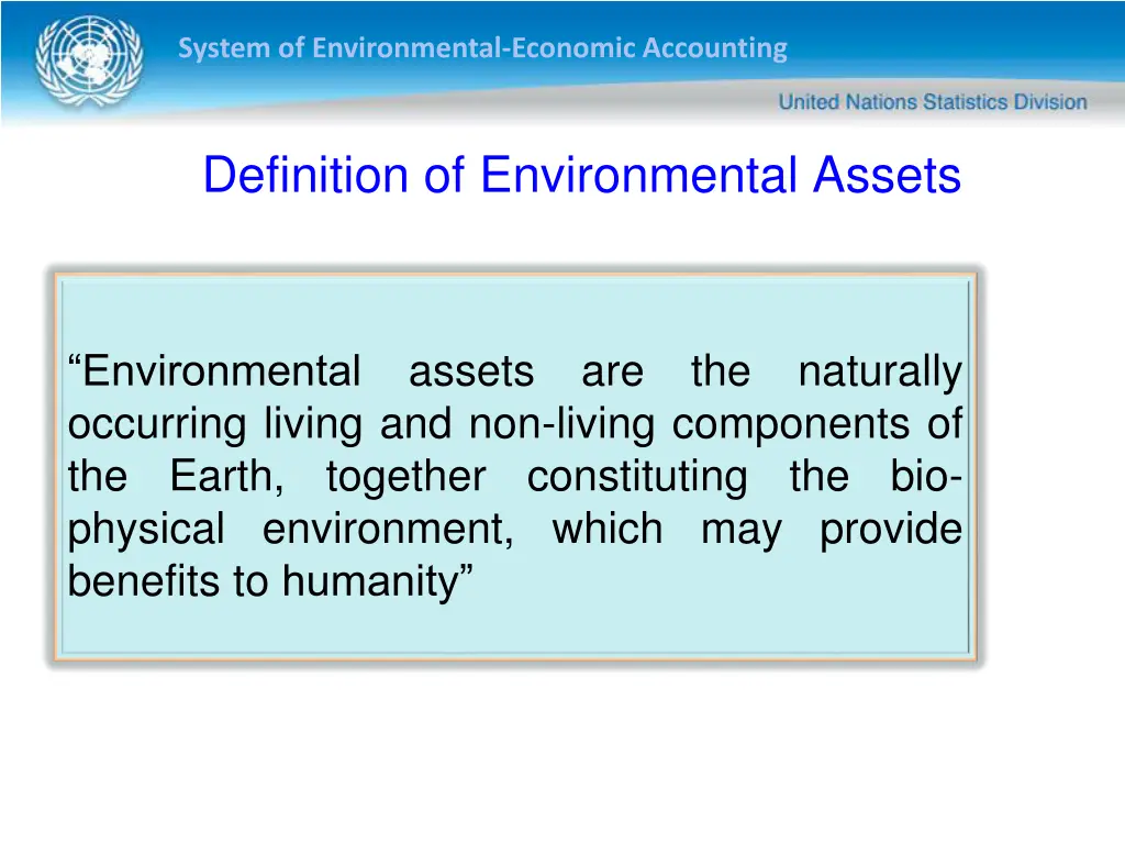 system of environmental economic accounting 13