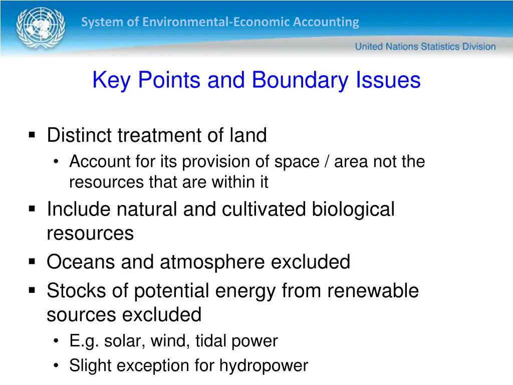 system of environmental economic accounting 17