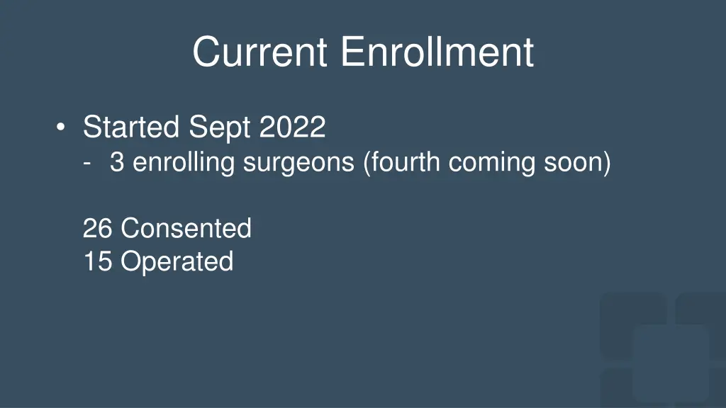 current enrollment
