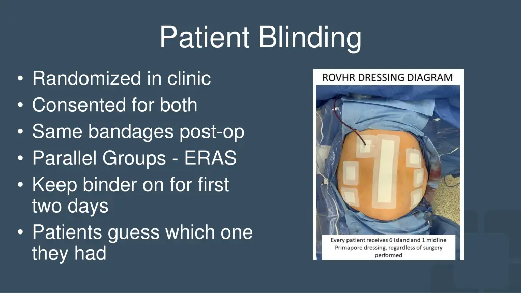 patient blinding