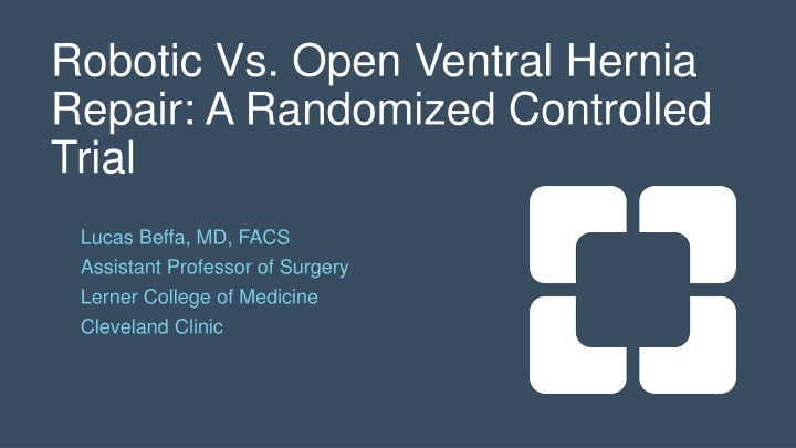 robotic vs open ventral hernia repair