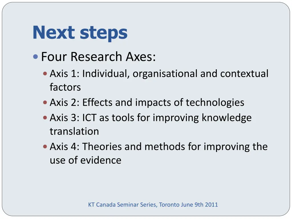next steps 1