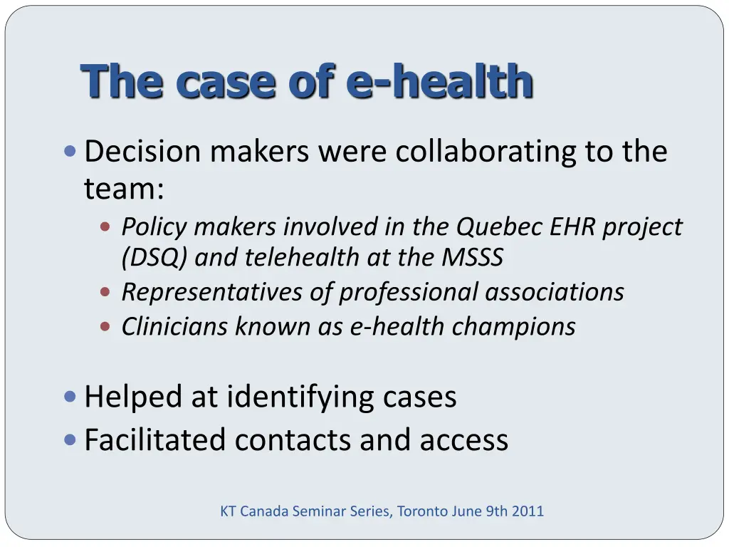 the case of e health 3