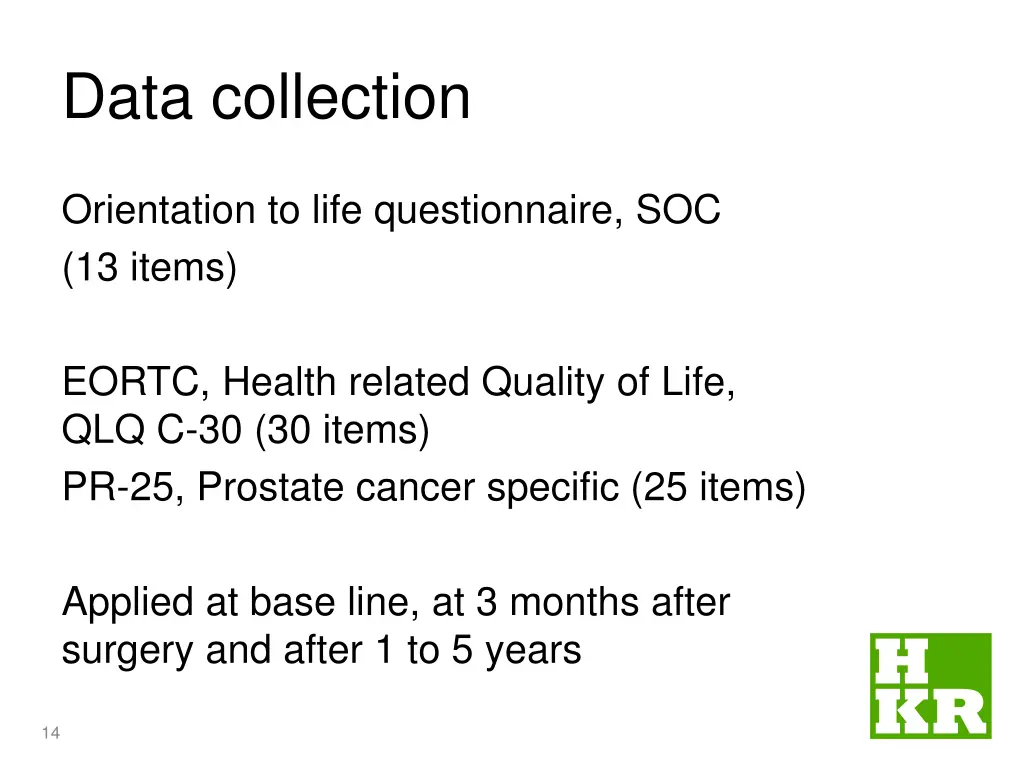 data collection