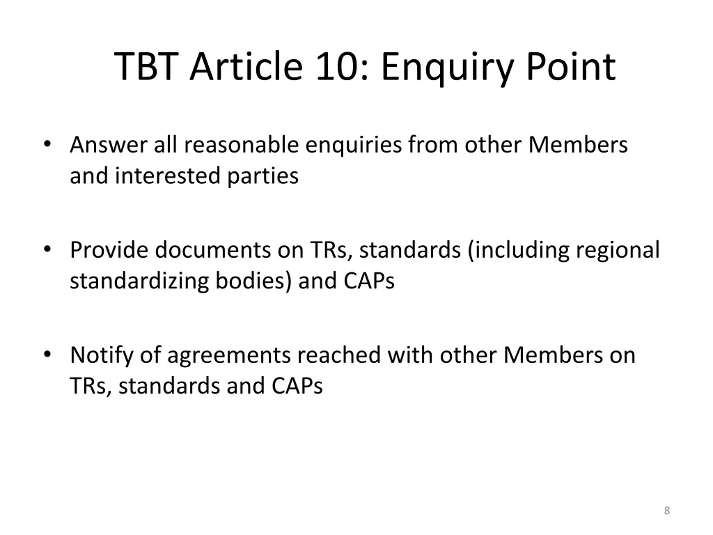 tbt article 10 enquiry point