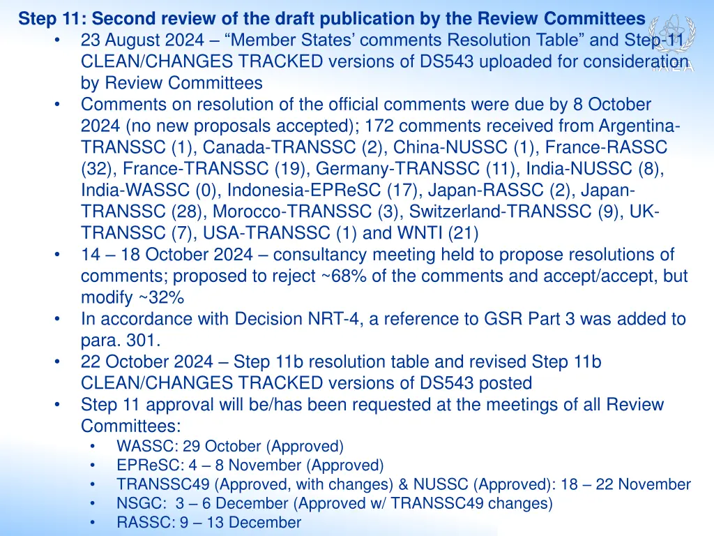 step 11 second review of the draft publication