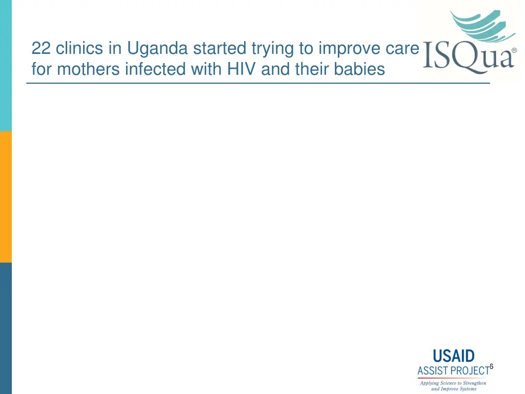 22 clinics in uganda started trying to improve