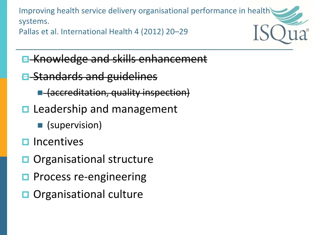 improving health service delivery organisational 1