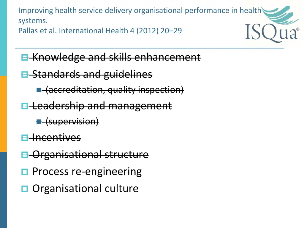 improving health service delivery organisational 2