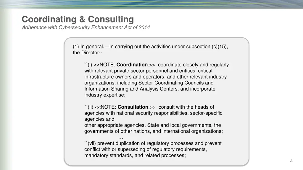 coordinating consulting adherence with