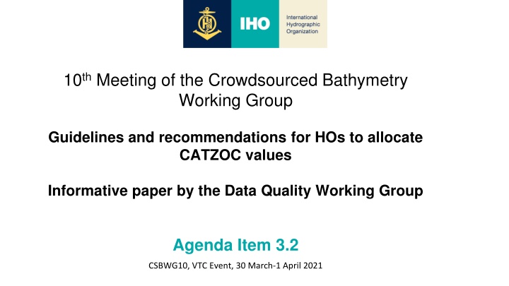 10 th meeting of the crowdsourced bathymetry