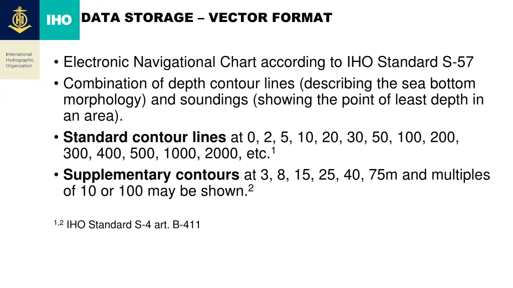 data storage vector format