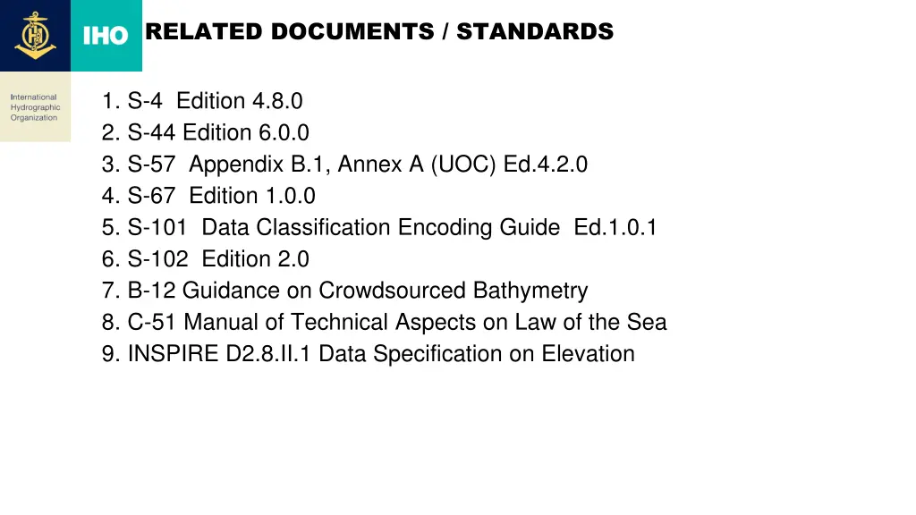 related documents standards