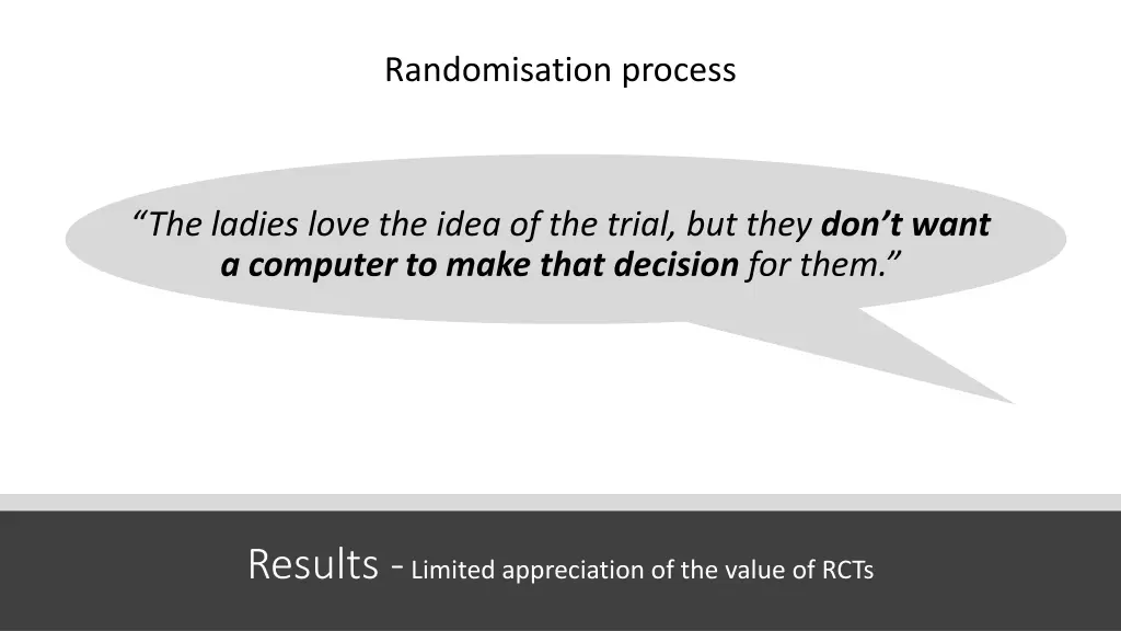 randomisation process