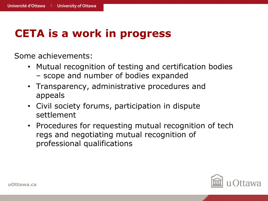 ceta is a work in progress