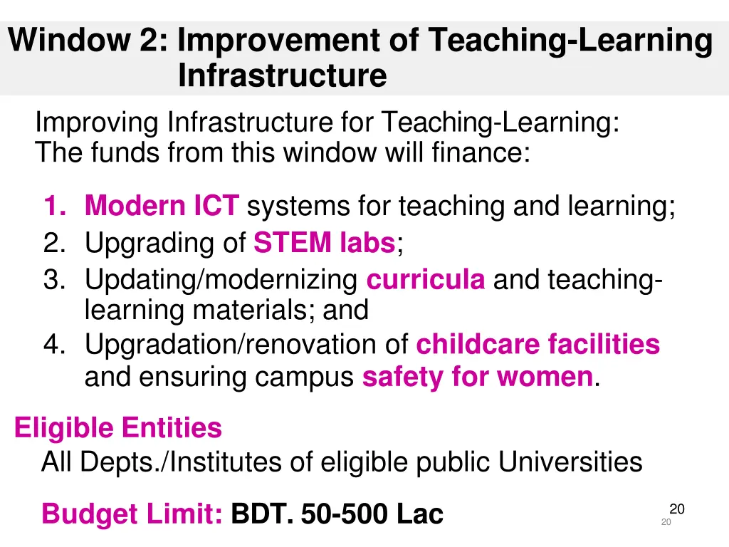 window 2 improvement of teaching learning