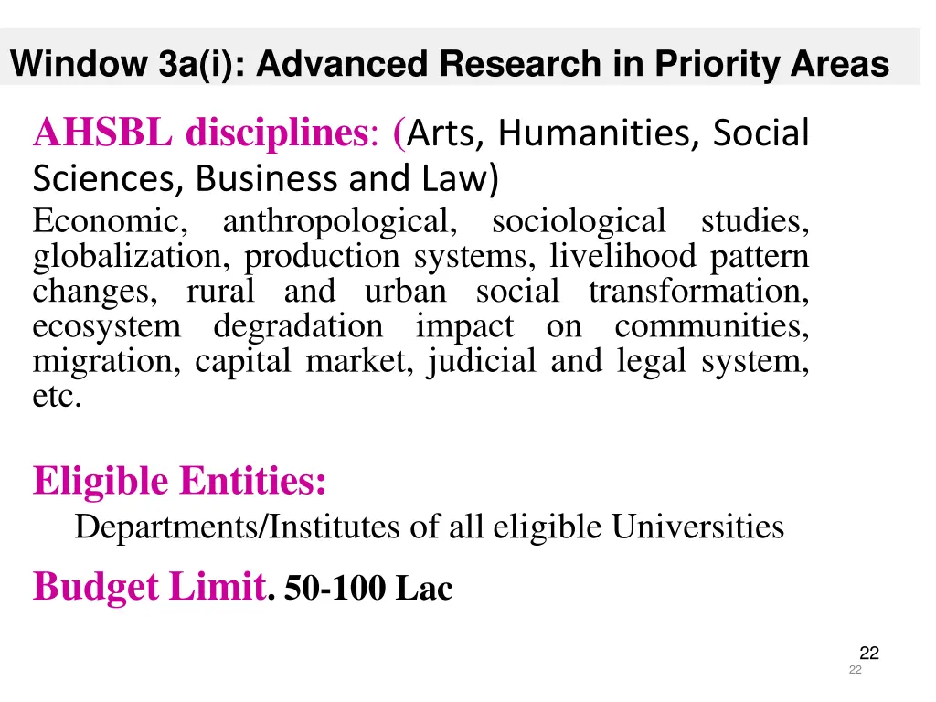 window 3a i advanced research in priority areas 1