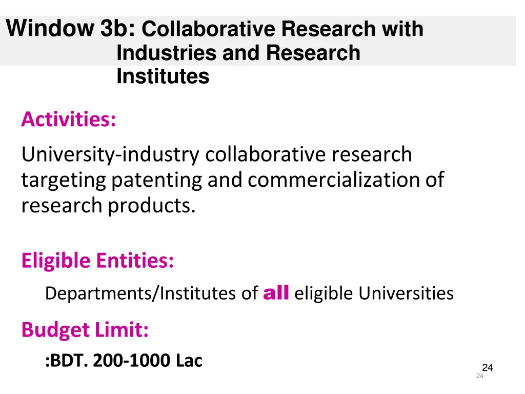 window 3b collaborative research with industries