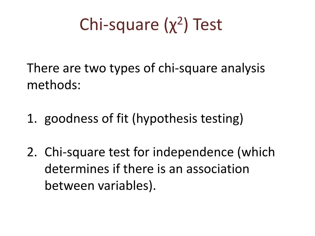 chi square 2 test