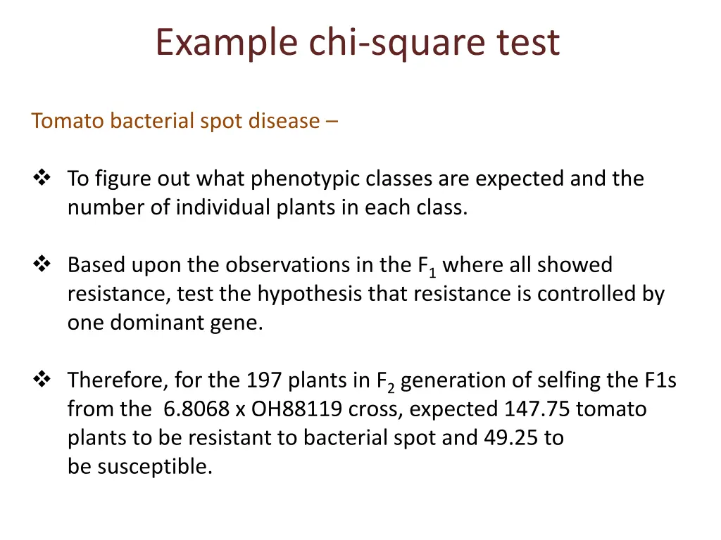 example chi square test