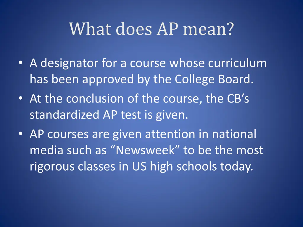 what does ap mean