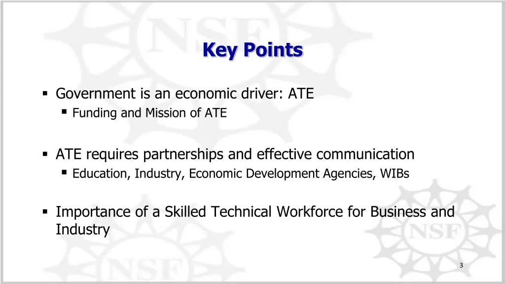 key points