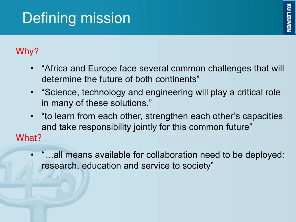 defining mission