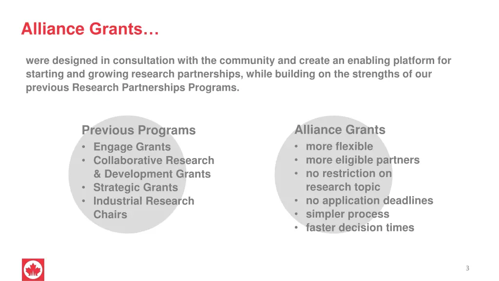 alliance grants