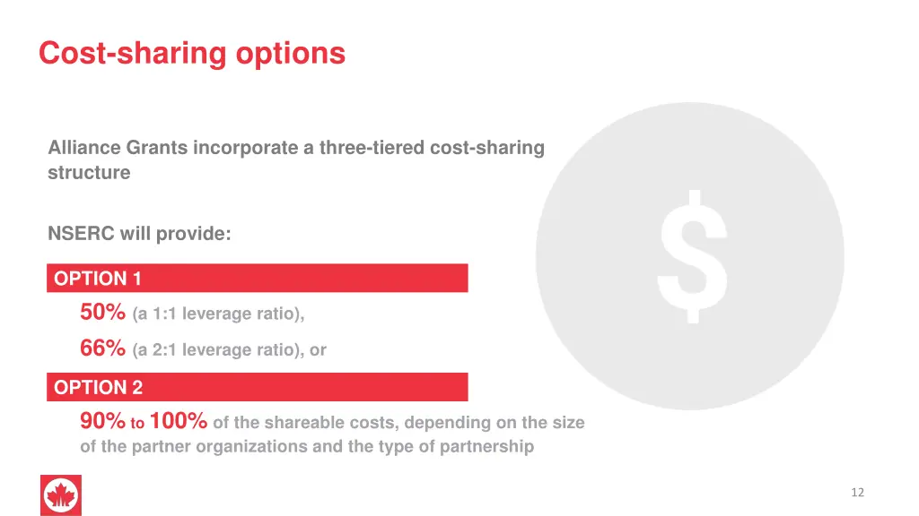 cost sharing options