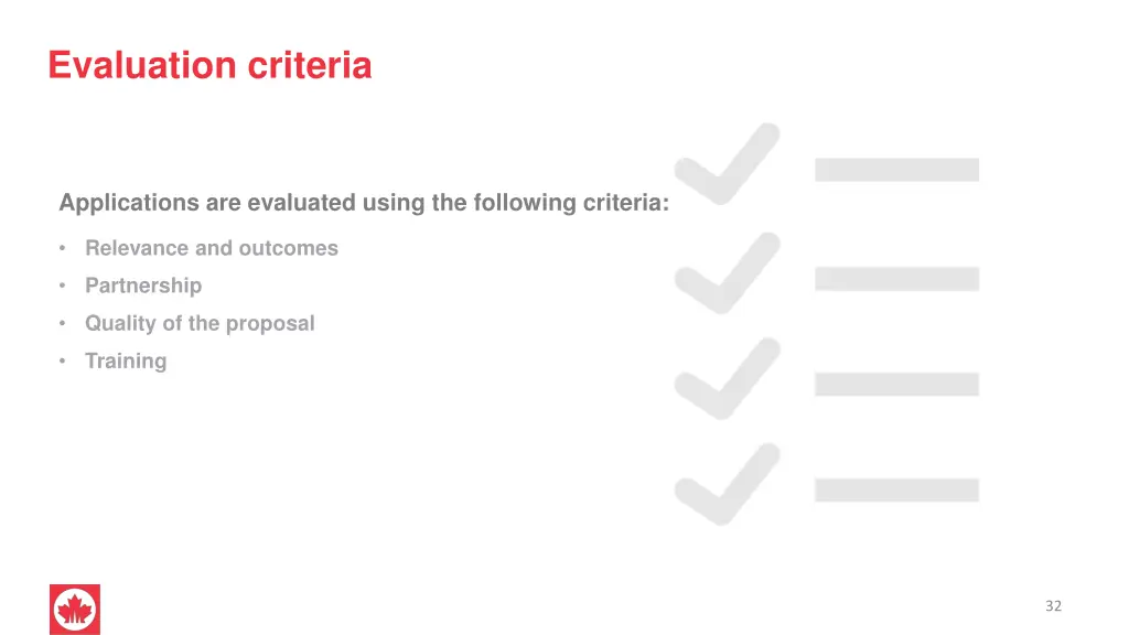 evaluation criteria 1