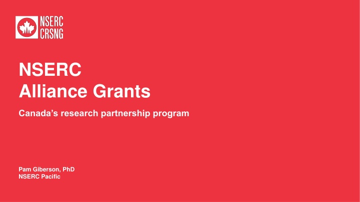 nserc alliance grants