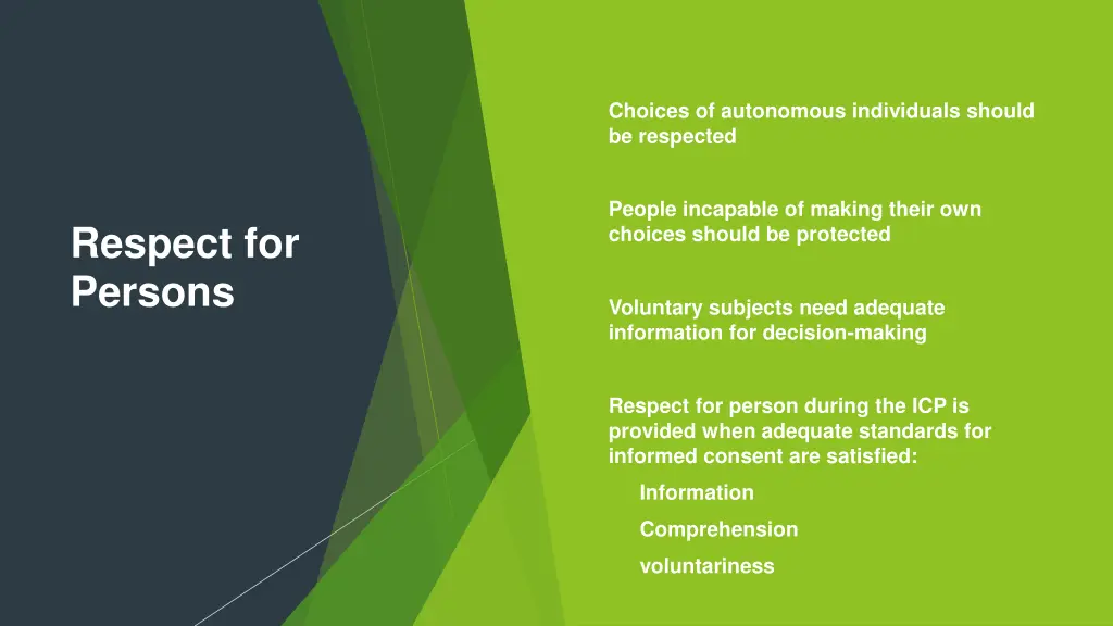 choices of autonomous individuals should