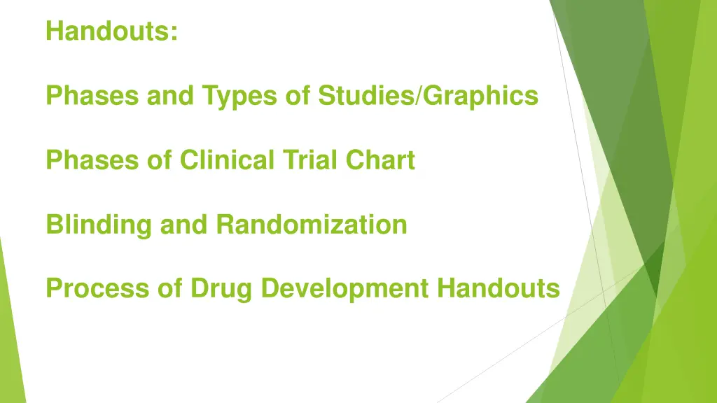 handouts 1